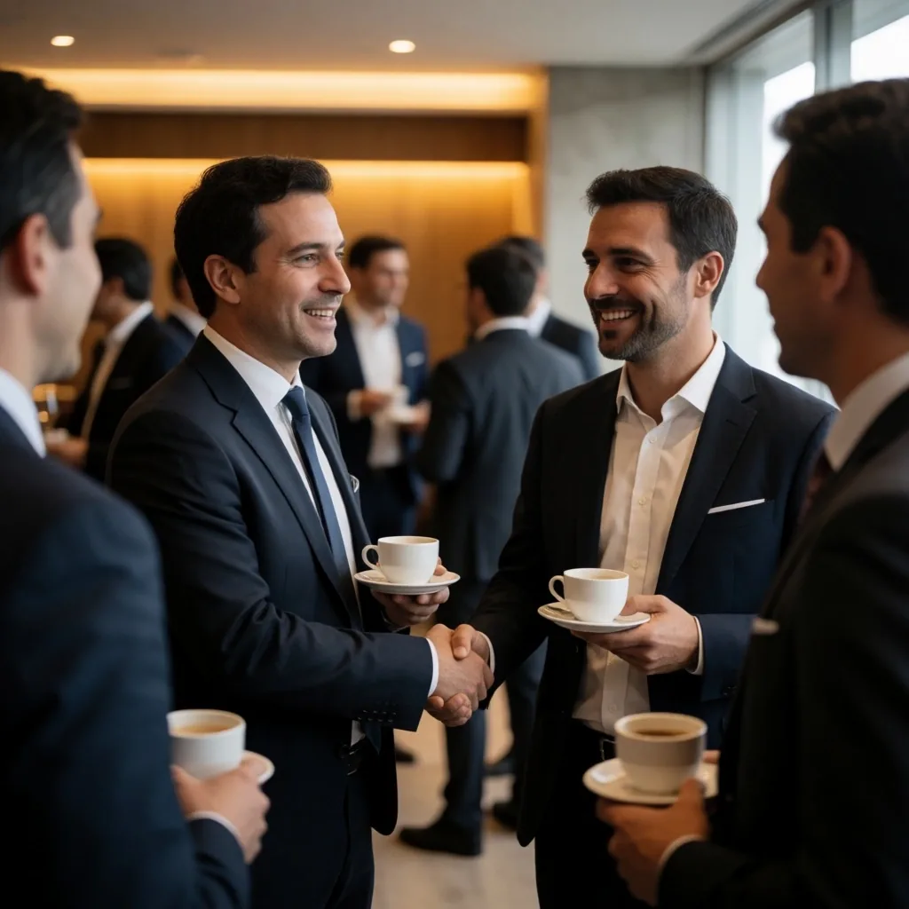 Evento de networking empresarial en Buenos Aires durante la tarde